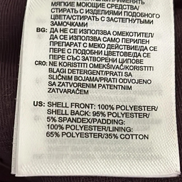 Stella McCartney x Adidas Quilted Pants in Burgundy - Size Large - Picture 10 of 11